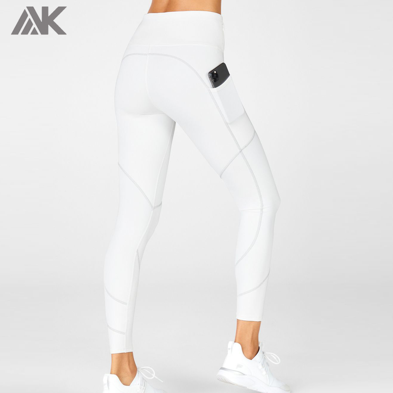 Private Label Fitness Apparel Womens Wholesale Leggings with Side Pockets-Aktik
