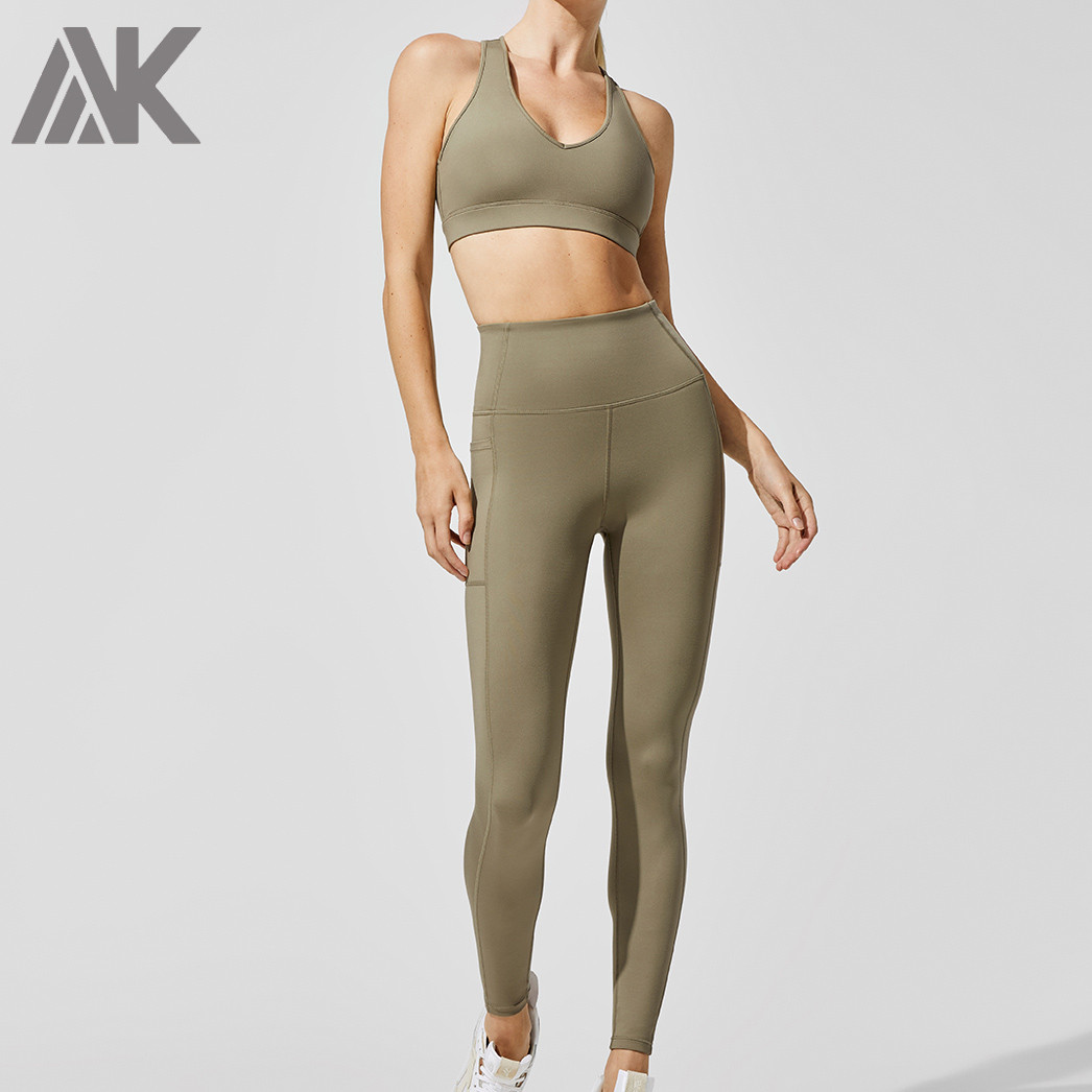 Wholesale Fitness Clothing Womens Matching Yoga Set Activewear Outfit-Aktik