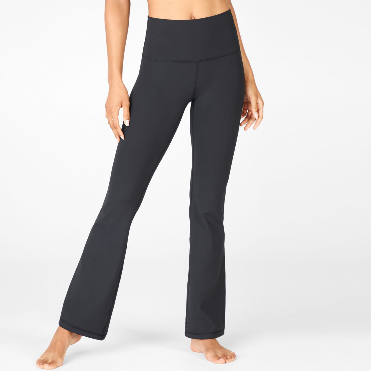 Custom Nylon High Waisted Tummy Control Flare Leg Yoga Pants for Women-Aktik