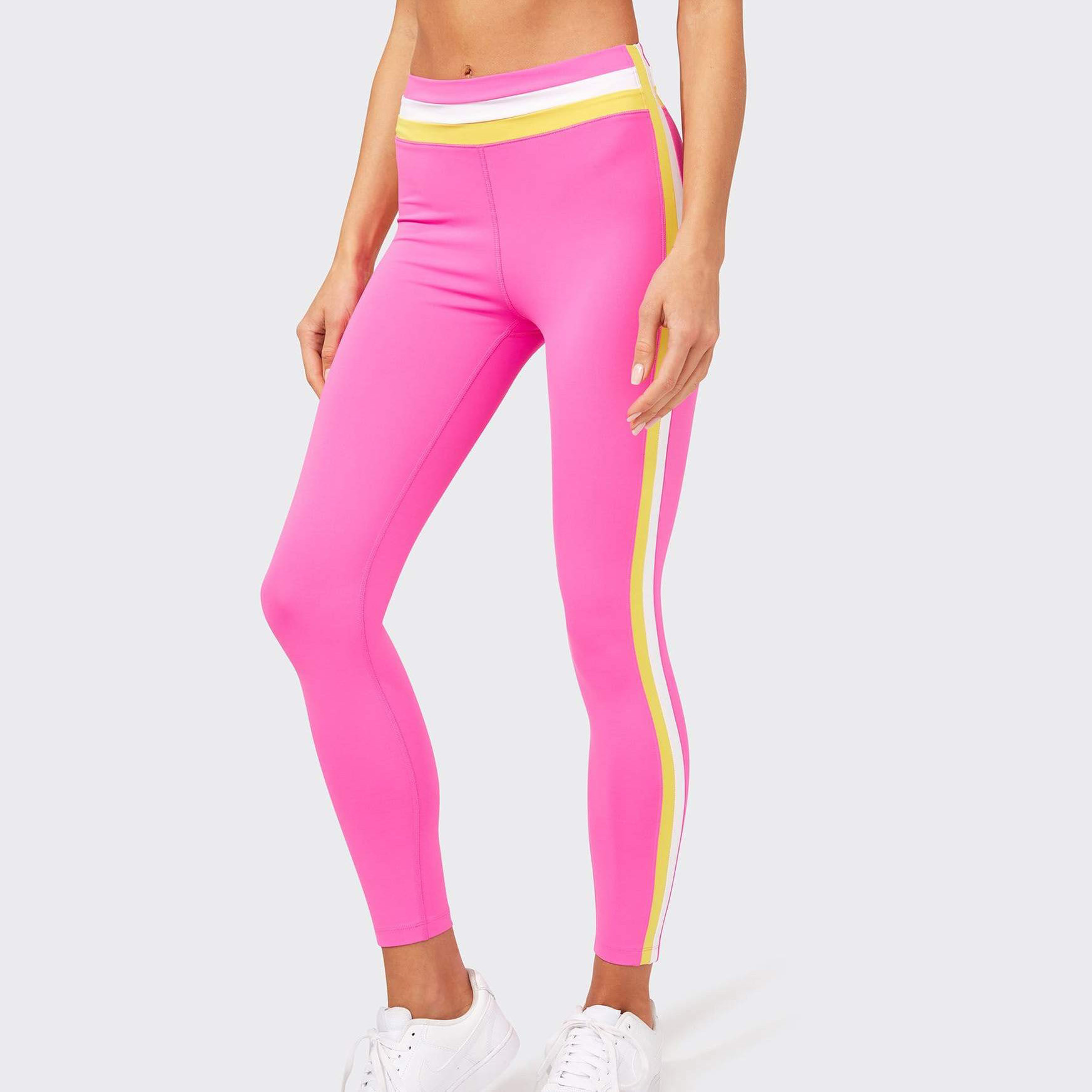 Custom Mid-waisted Best Shaping Color Block Leggings for women-Aktik