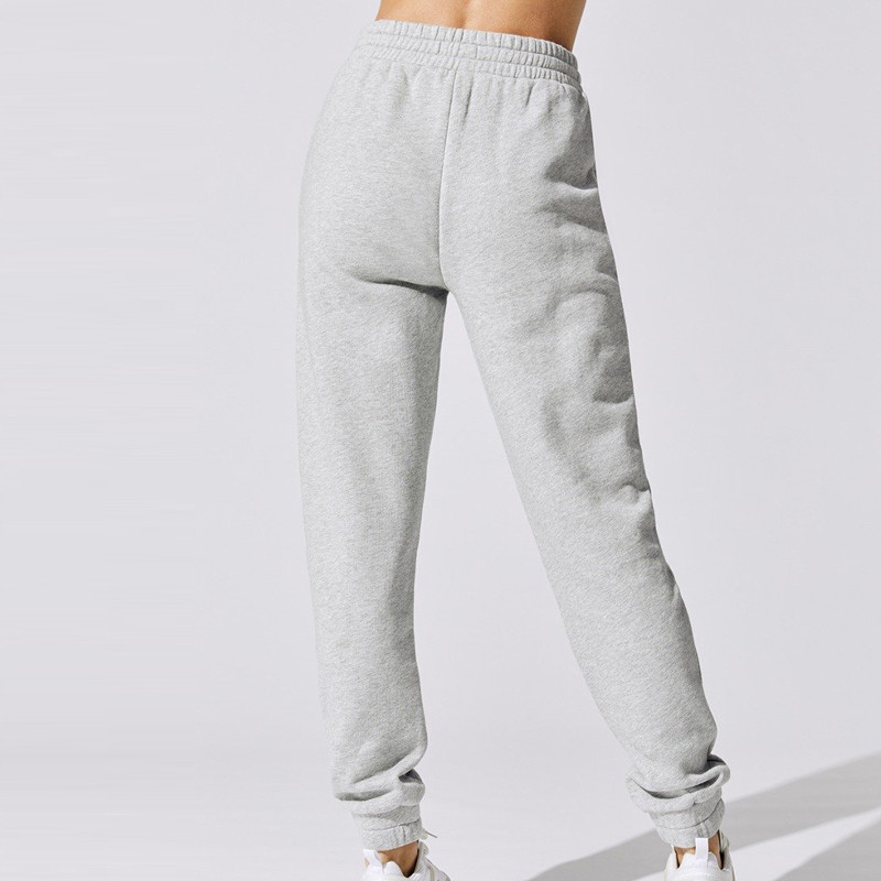 Custom Women Track Bodybuilding Pants Cotton Stacked Sweatpants Wholesale-Aktik