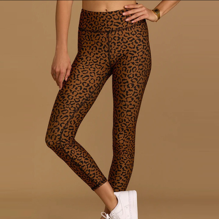 Custom Leopard Print Women's Sports Apparel Bulk Activewear Set China-Aktik