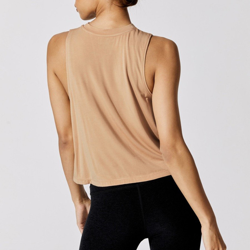 Custom Women Loose Fitting Light Weight Cotton Dry Fit Bulk Tank Tops-Aktik