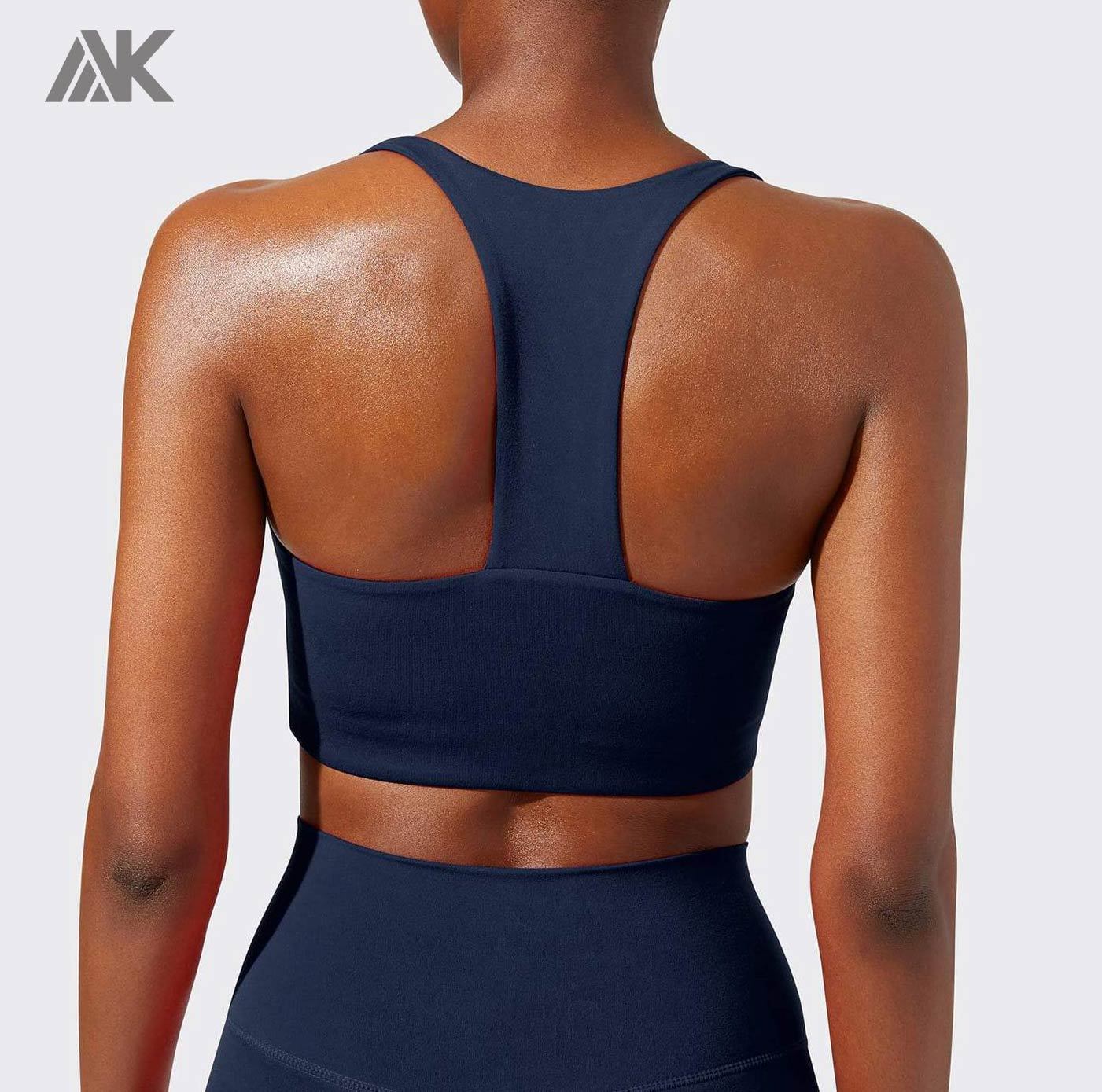 Custom Low Support Removable Padded Comfortable Teen Sports Bra Set-Aktik