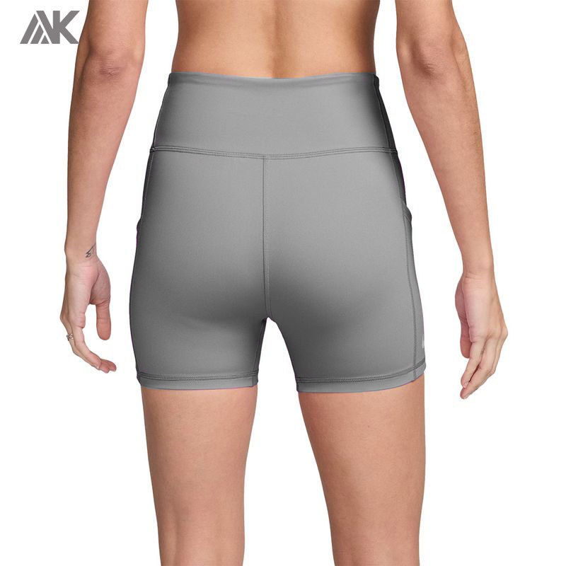 Custom Mid Rise Side Pockets Women's Gym Tennis Shorts 4"-Aktik