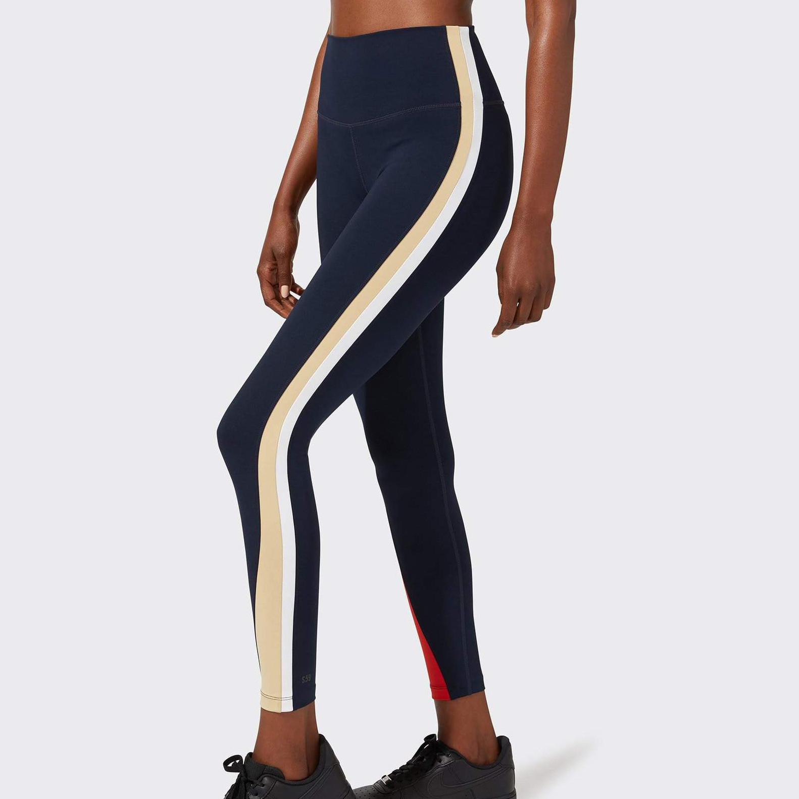 Custom Good Quality Best Compression Womens Gym Leggings with Color Block-Aktik