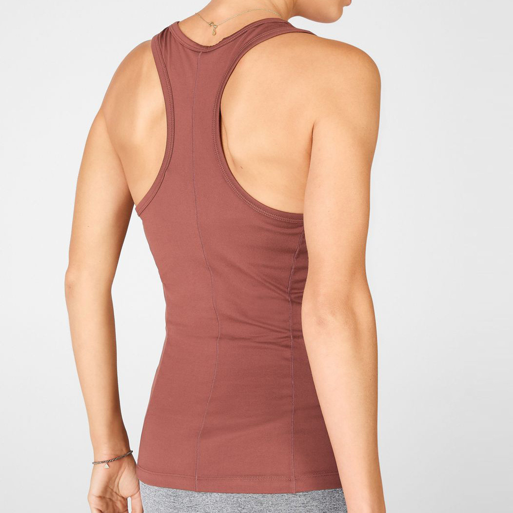 Private Label Wholesale Cotton Racerback Womens Yoga Tank Tops Outfits-Aktik