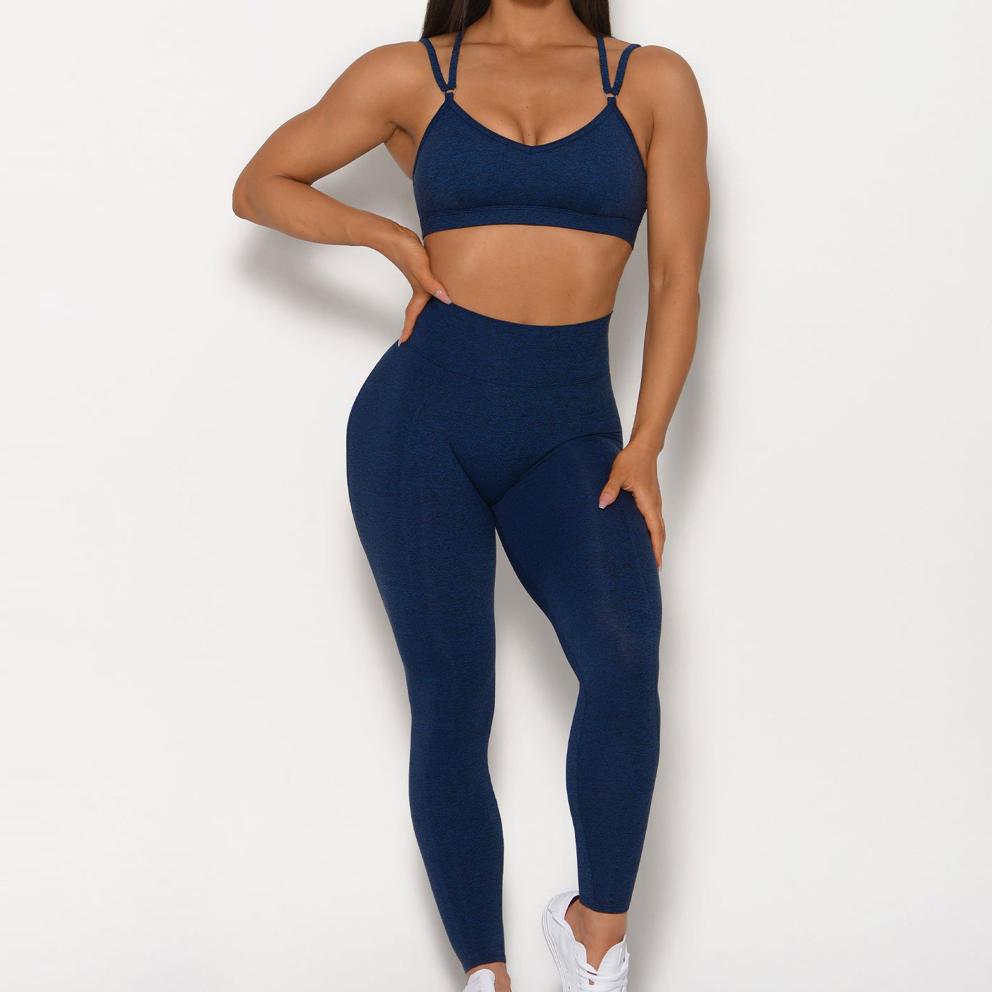 Private Label Custom Womens Gym Wear Wholesale Activewear Leggings Set-Aktik