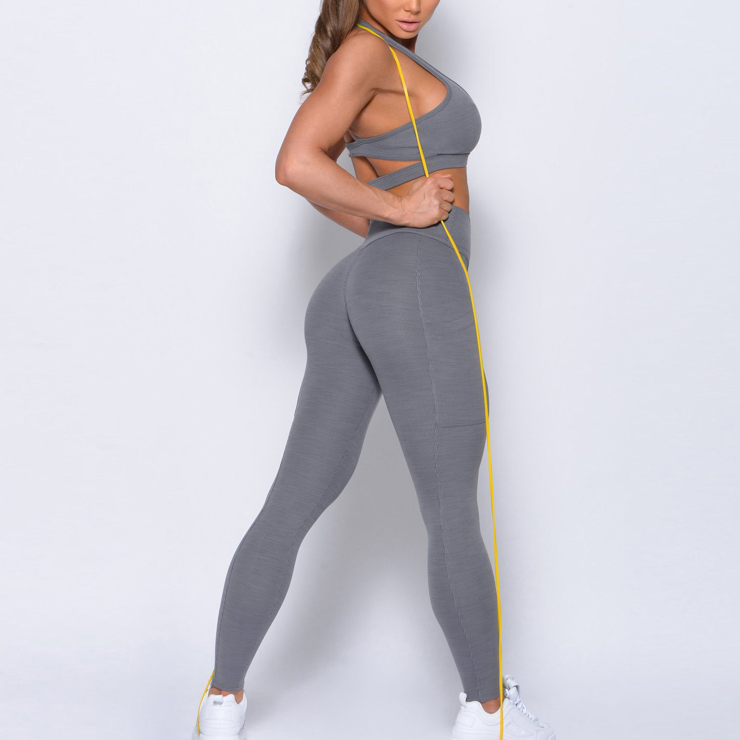 Custom Wholesale Fitness Clothing Manufacturer Wholesale Leggings and Tops-Aktik