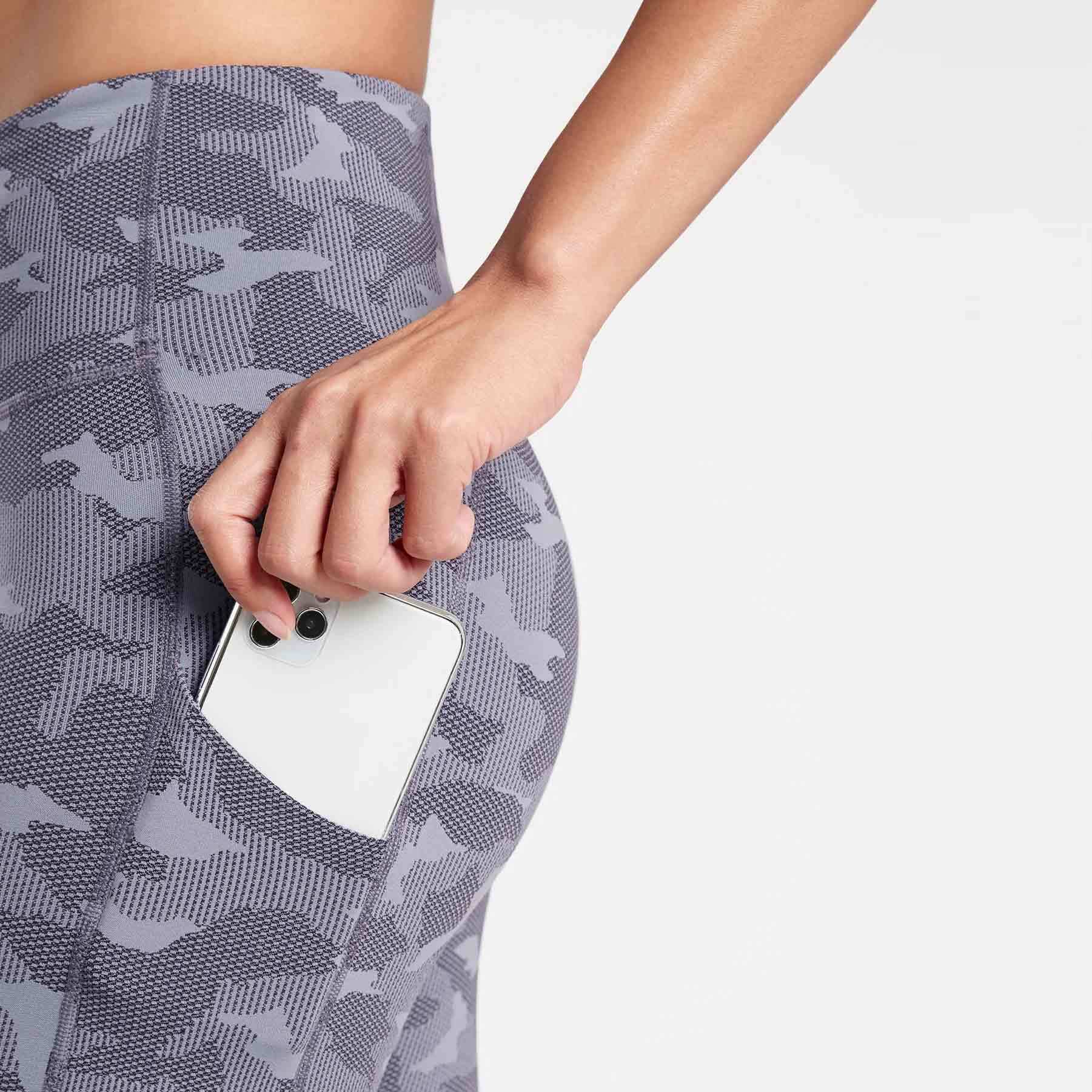 Private Label Wholesale Plus Size Compression Printed Leggings with Pockets-Aktik