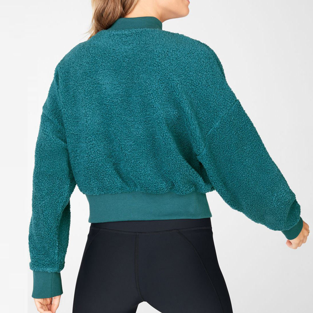 Best Custom High Neck Oversized Fleece Sweatshirt Womens-Aktik