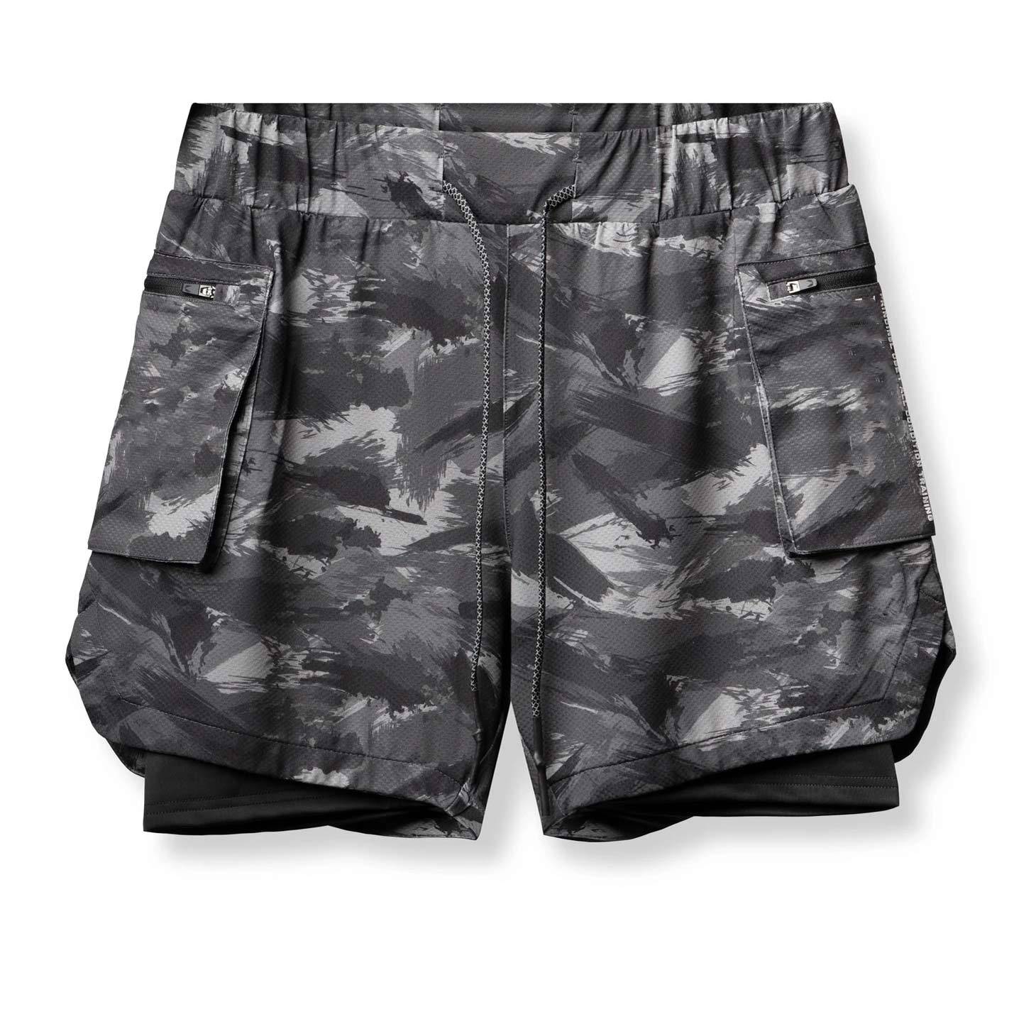 Custom Athletic Shorts Camo Print Best Mens Running Shorts with Pocket-Aktik