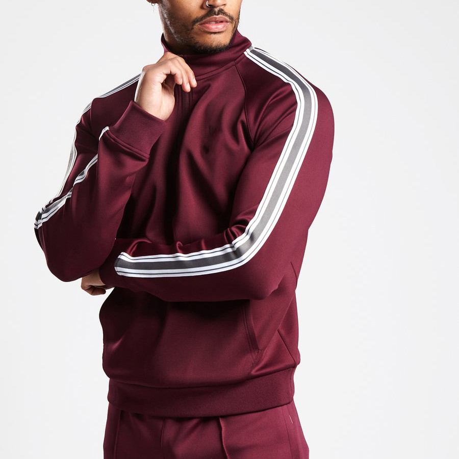 Custom Sweatshirts Cheap Men's Fitted Half Zip Sweatshirt with Pocket-Aktik