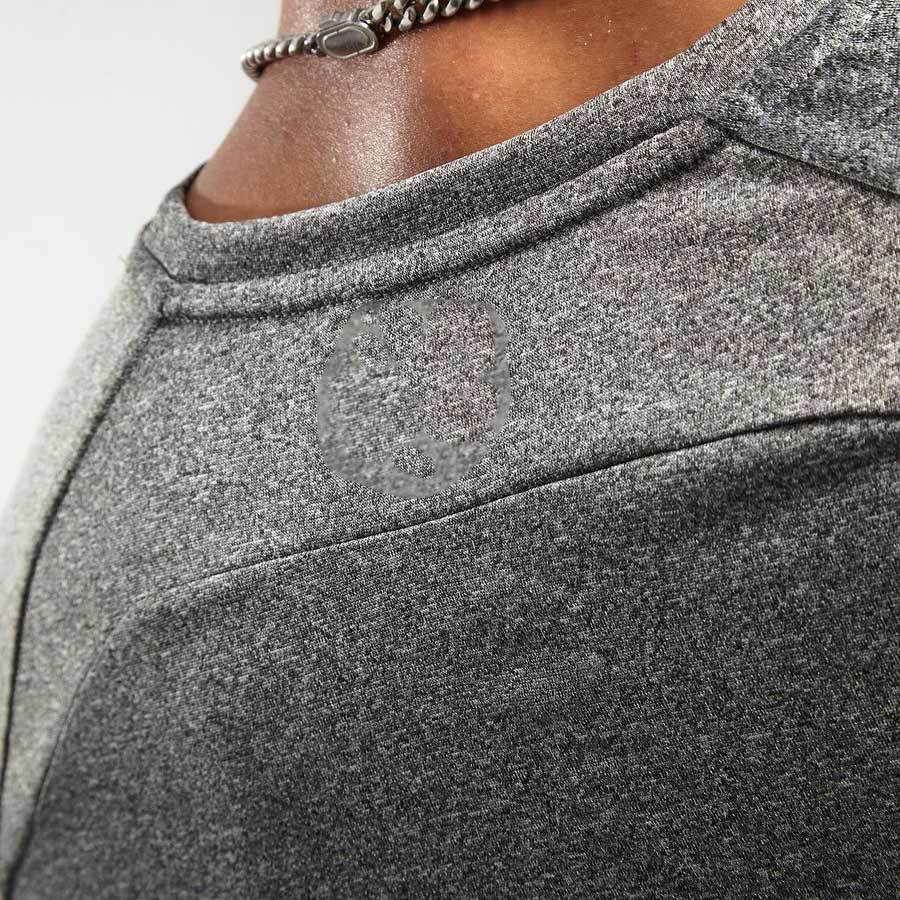 Custom Fit T Shirts Mens Crew Neck Reflective Dri Fit Raglan Logo T Shirts-Aktik