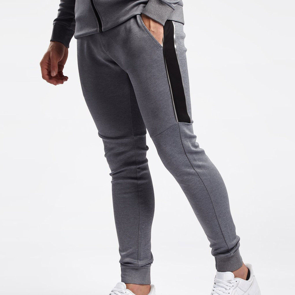 Custom Cotton Jogger Pants Mens Slim Bulk Sweatpants with Pockets-Aktik