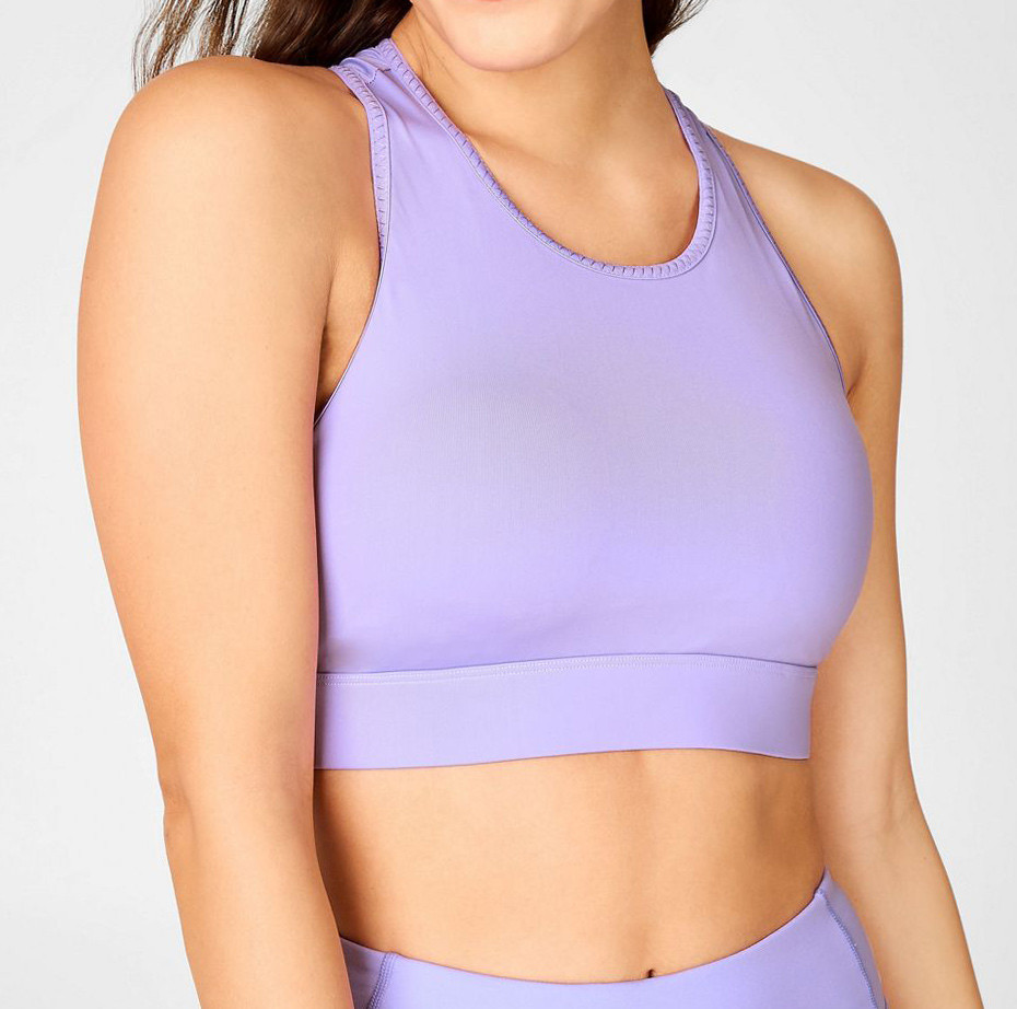 Custom Design Sports Bras with Pocket Binding Medium Support Yoga Bra-Aktik