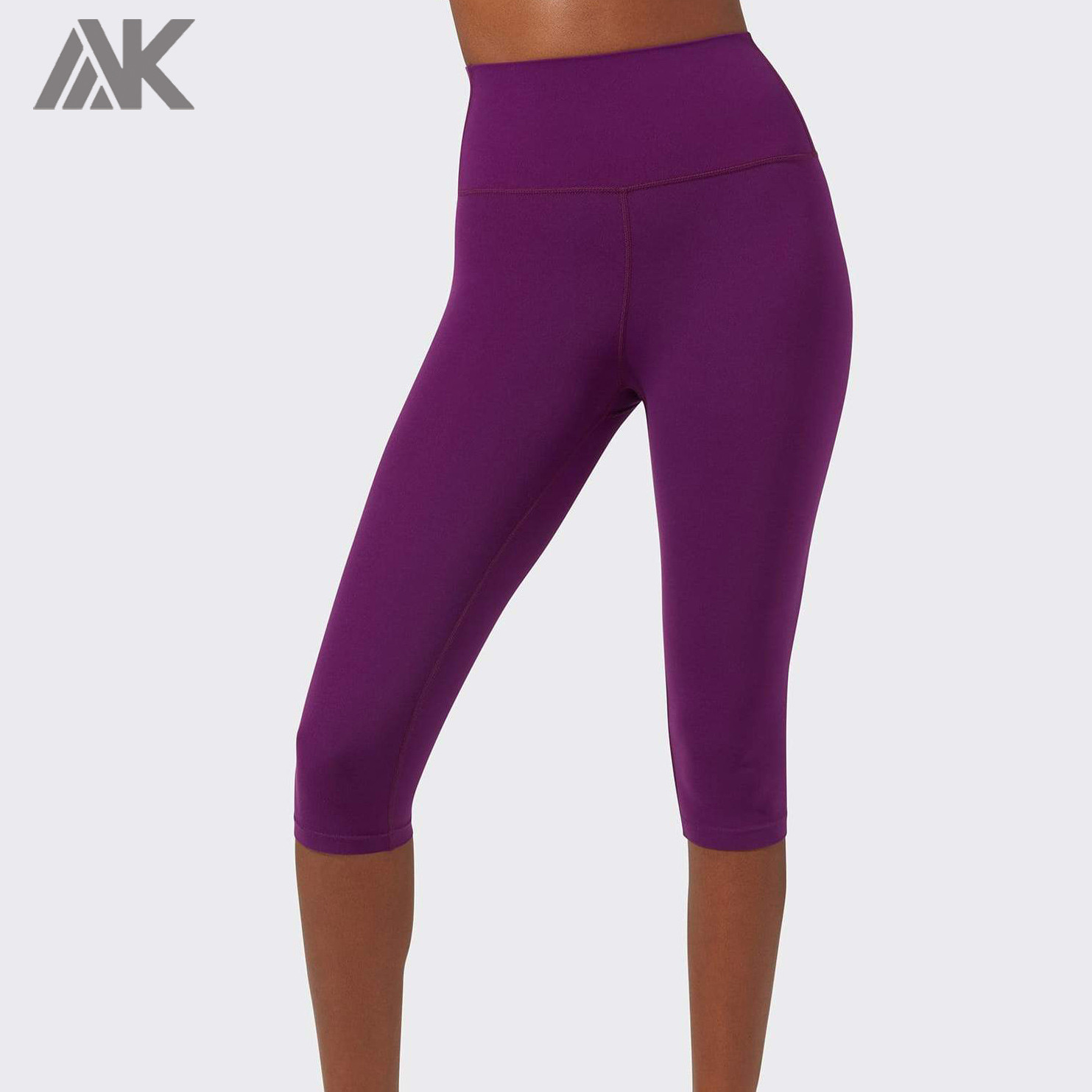 Private Label Wholesale High Waisted Capri Workout Leggings for Women-Aktik