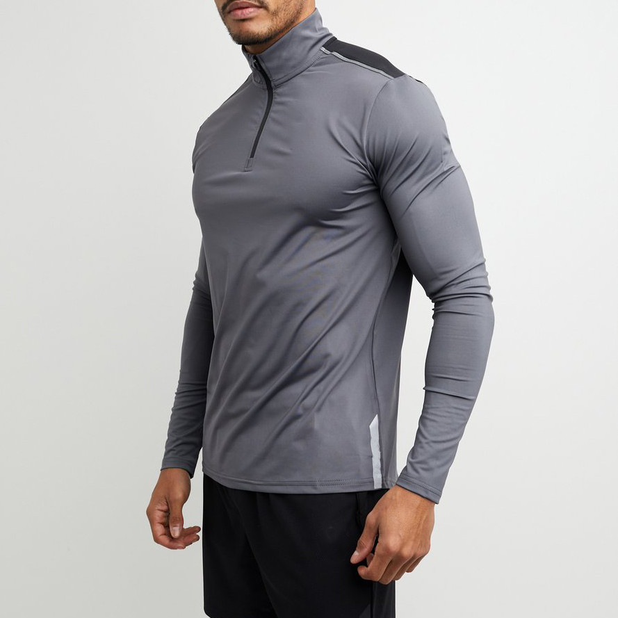 Wholesale Dri Fit Long Sleeve Shirts Custom Athletic Shirts for Men-Aktik