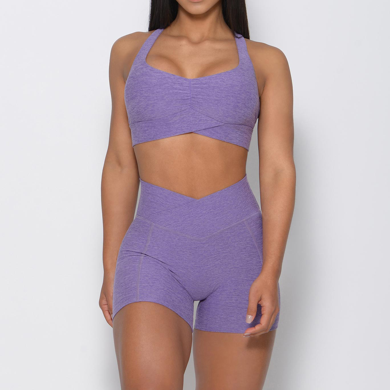 Wholesale Fitness Clothing Custom Sports Bra and Yoga Wear Shorts Set-Aktik