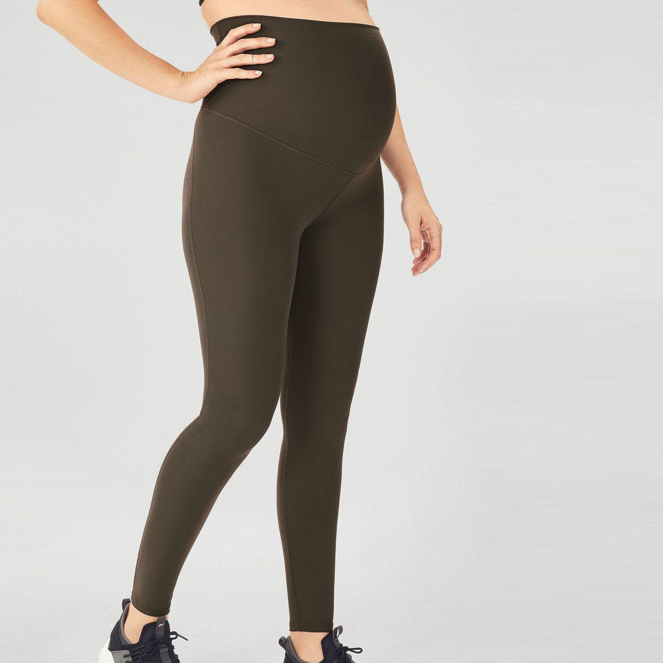 Custom Nylon Spandex High Waisted Best Support Maternity Workout Leggings-Aktik