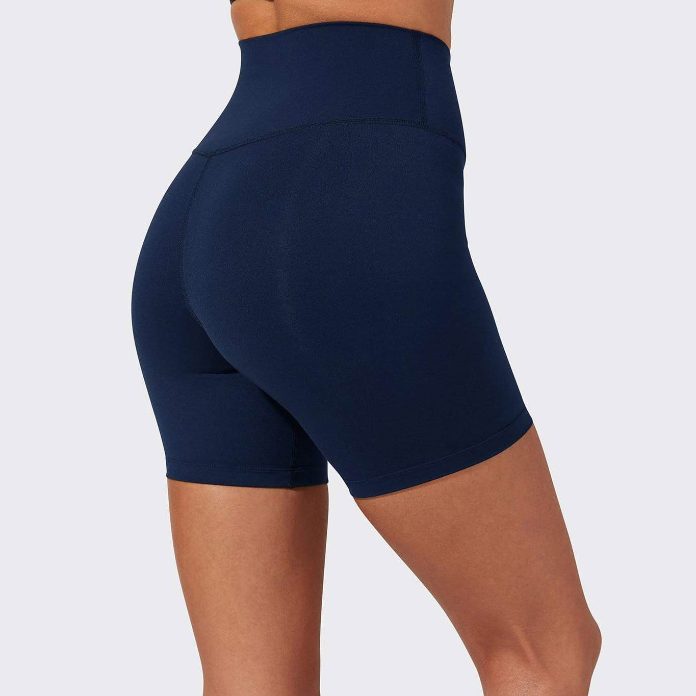 Custom Nylon Spandex Stretch Super High Waisthed Best Bike Shorts Women-Aktik