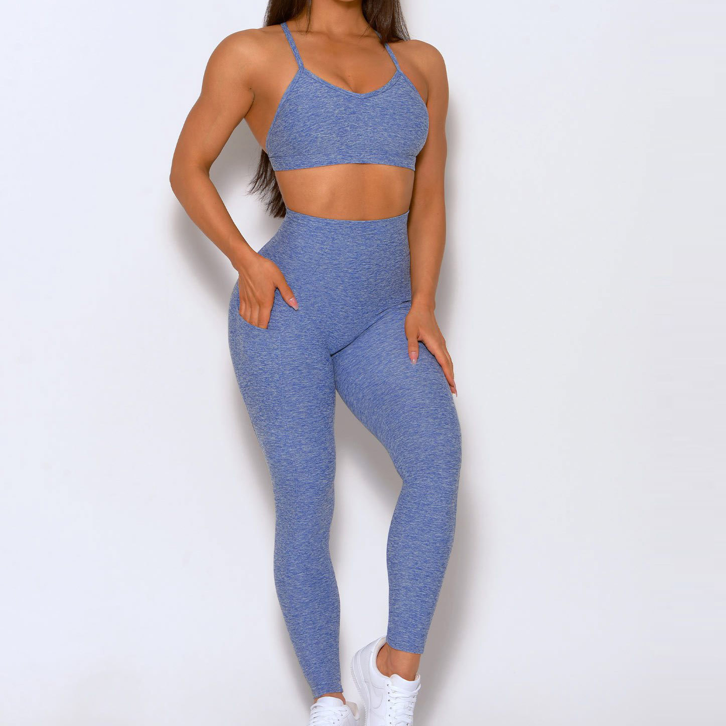 Custom Women's Activewear Wholesale High Waisted Lift Leggings with Pocket-Aktik