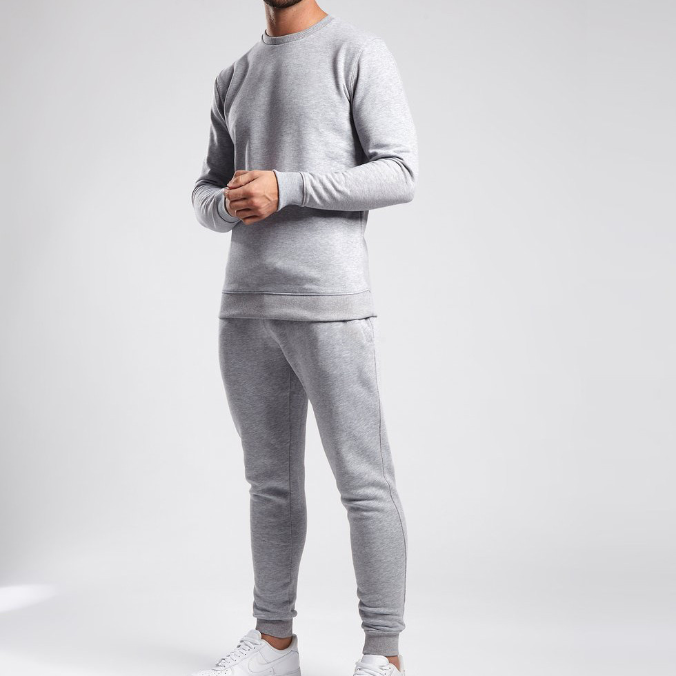 Private Label Wholesale Men's Round Neck Cotton Fleece Custom Sweatshirts-Aktik