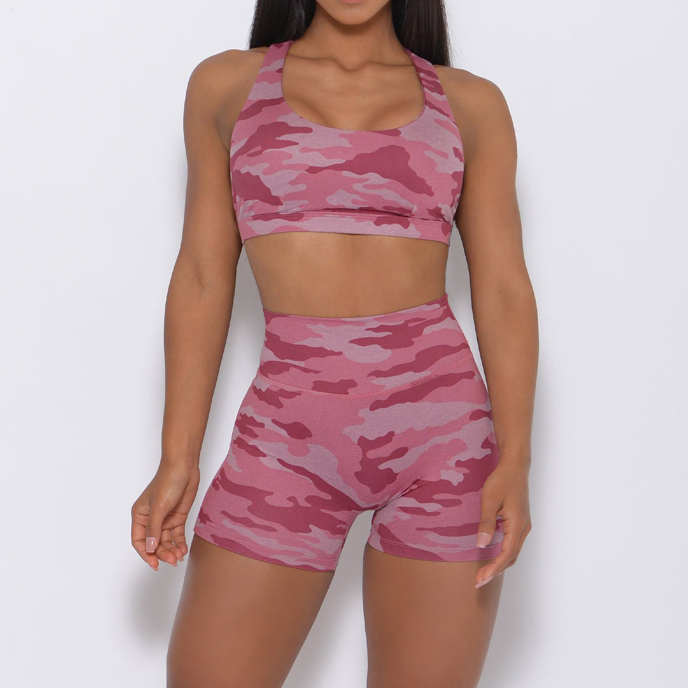 Private Label Custom Women's Fitness Wear Camo Wholesale Fitness Clothing-Aktik