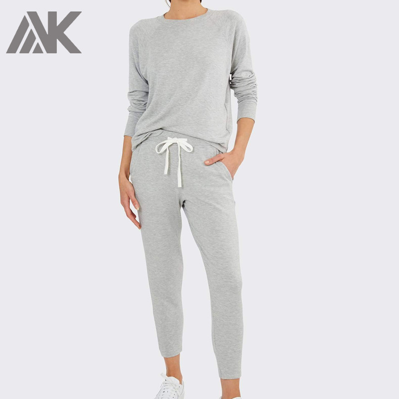 Custom Women Cotton High Quality Tracksuits Wholesale Sweat Suits in Bulk-Aktik