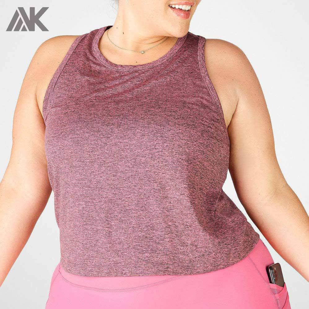Custom Racerback Women's Plus Size High Neck Comfort Colors Tank Top-Aktik