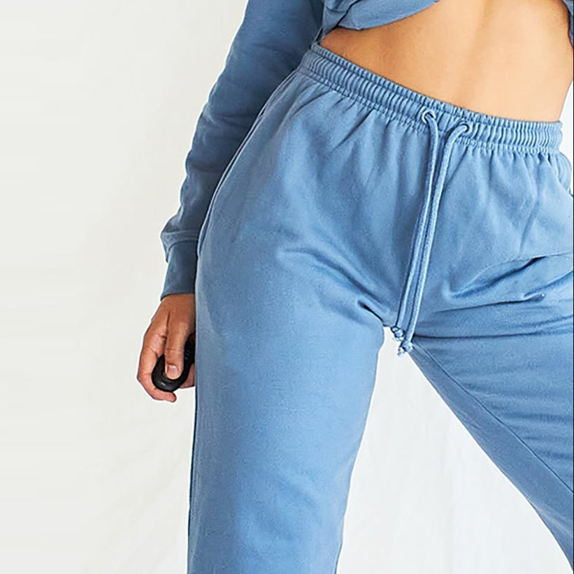 Custom Crew Neck Sweatsuits Cotton Oversized Sweat Outfits for Women-Aktik