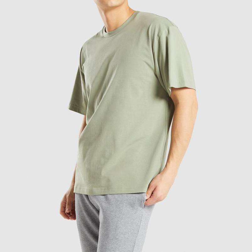 Custom Short Sleeve Crew Neck Cotton Cheap Oversized T Shirt Mens-Aktik