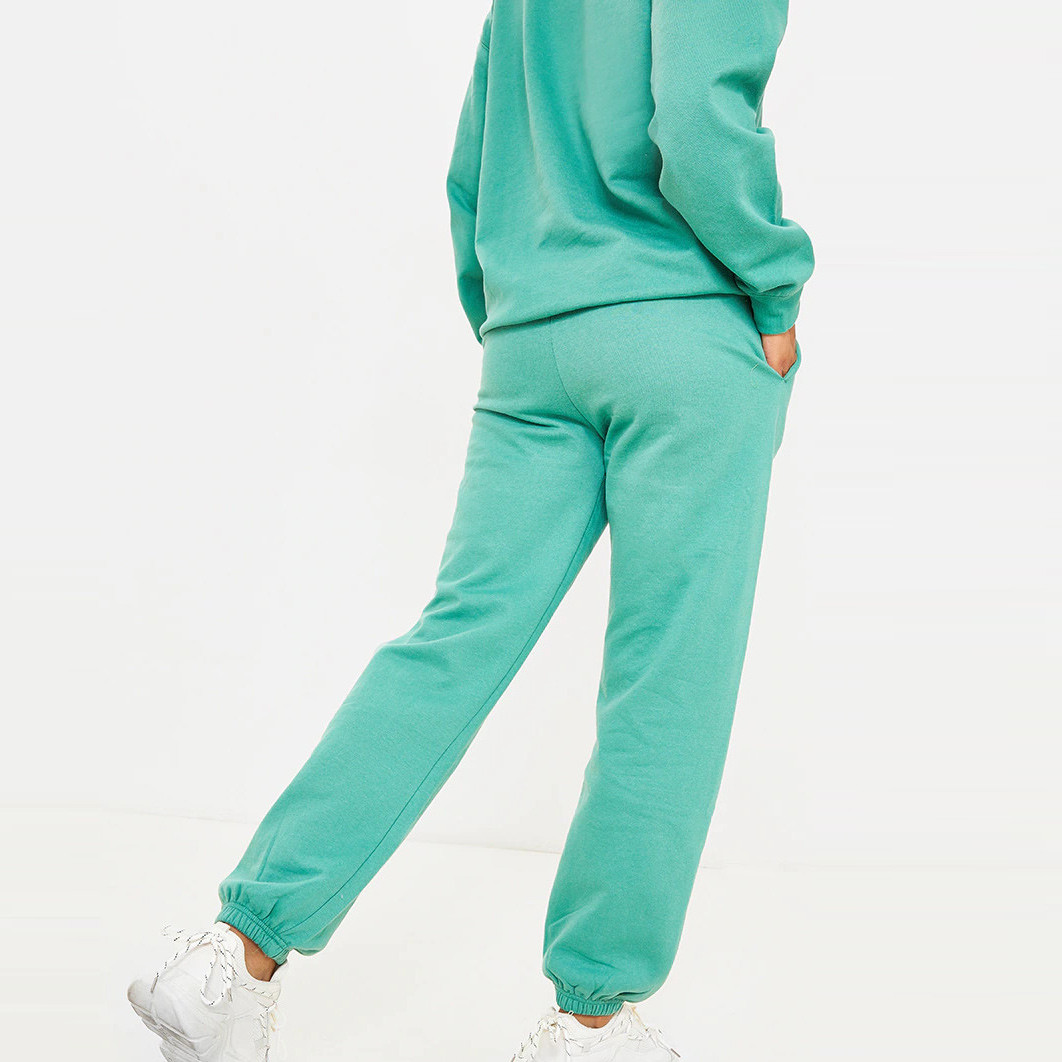 Custom Jogger Set Cotton Oversized Crewneck Matching Sweatsuits for Women-Aktik