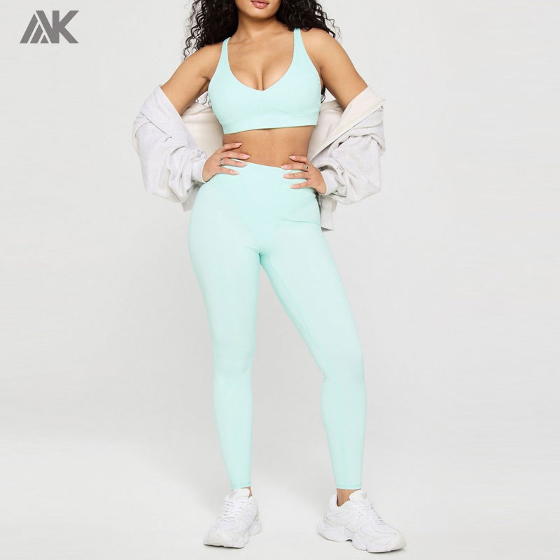 Custom Longline Low Impact Bra 4-Way Stretch Women's Sports Bra -Aktik