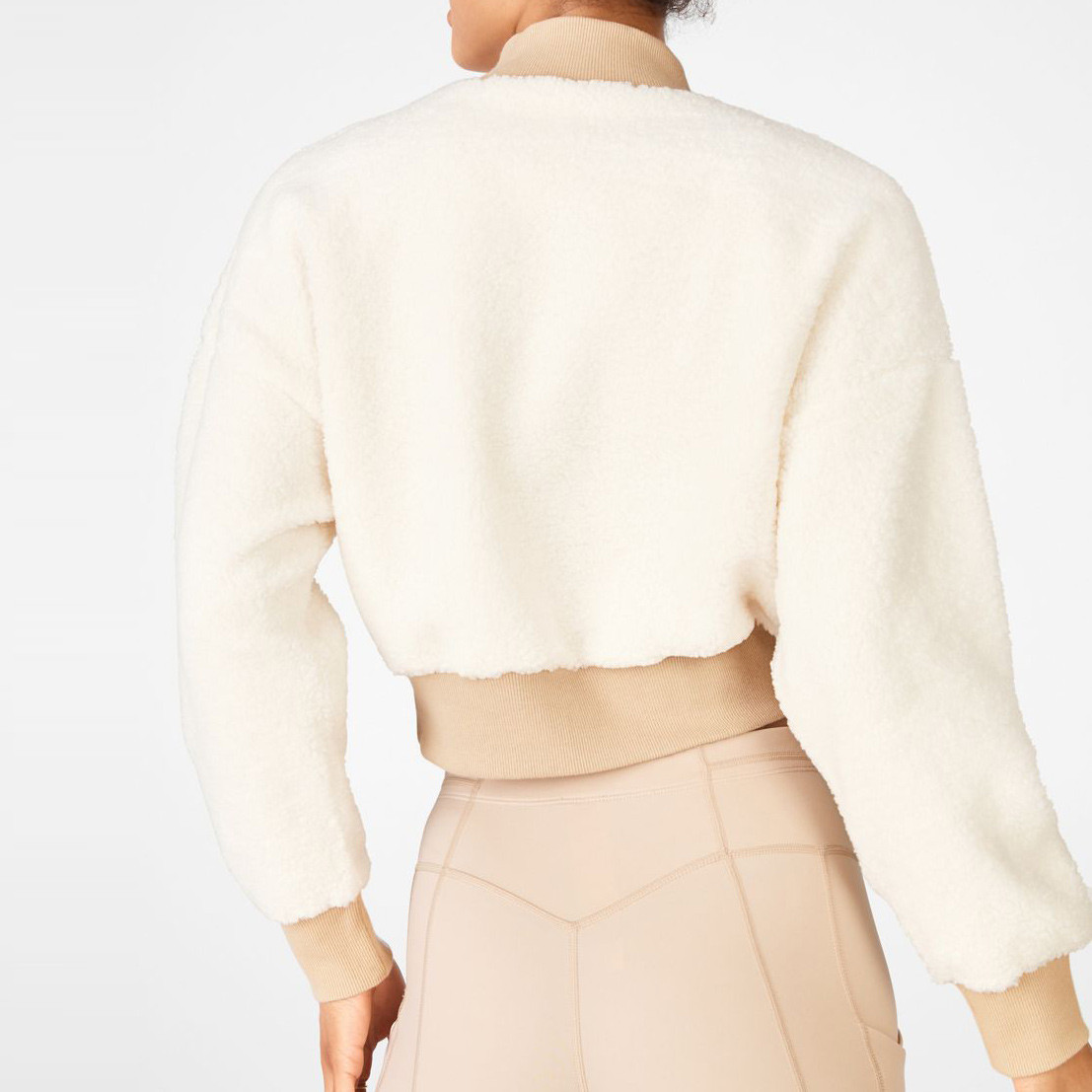 Best Custom High Neck Oversized Fleece Sweatshirt Womens-Aktik