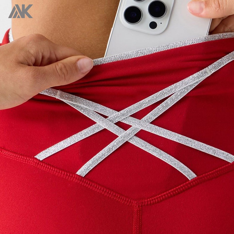 Custom High-Waisted Laced Up Women's Legging Quick-dry Compression Tight -Aktik