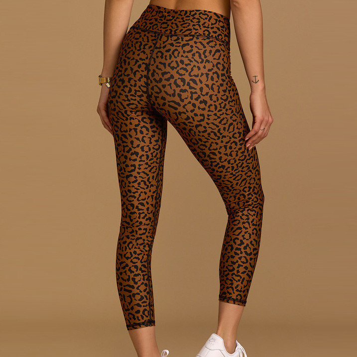 Custom Leopard Print Women's Sports Apparel Bulk Activewear Set China-Aktik