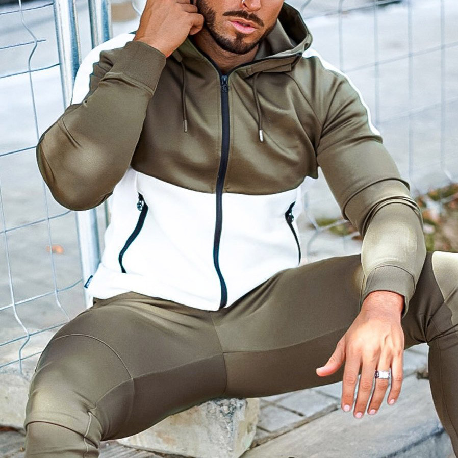 Private Label Wholesale Mens Custom Zip Up Hoodies with Zip Pockets-Aktik