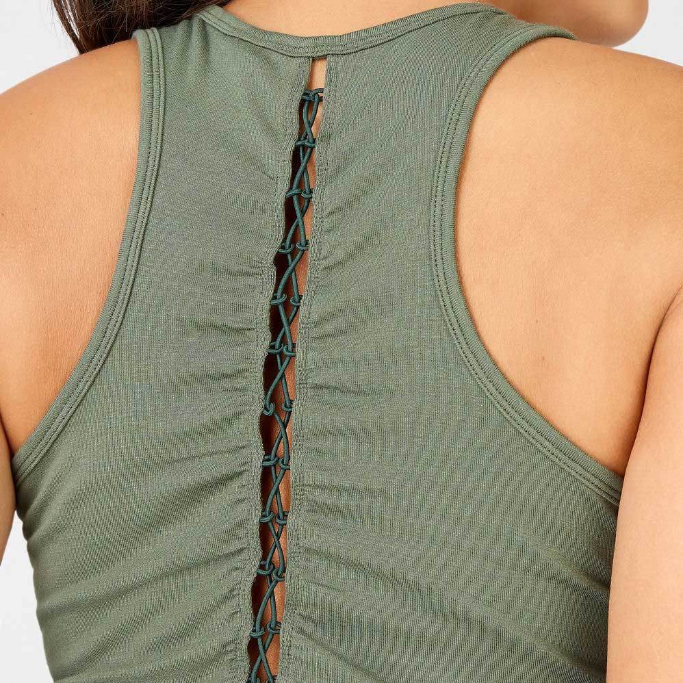 Custom Cotton Spandex Womens High Neck Racerback Cute Cropped Tank Top-Aktik