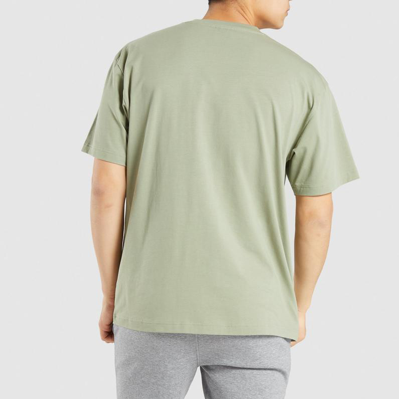 Custom Short Sleeve Crew Neck Cotton Cheap Oversized T Shirt Mens-Aktik