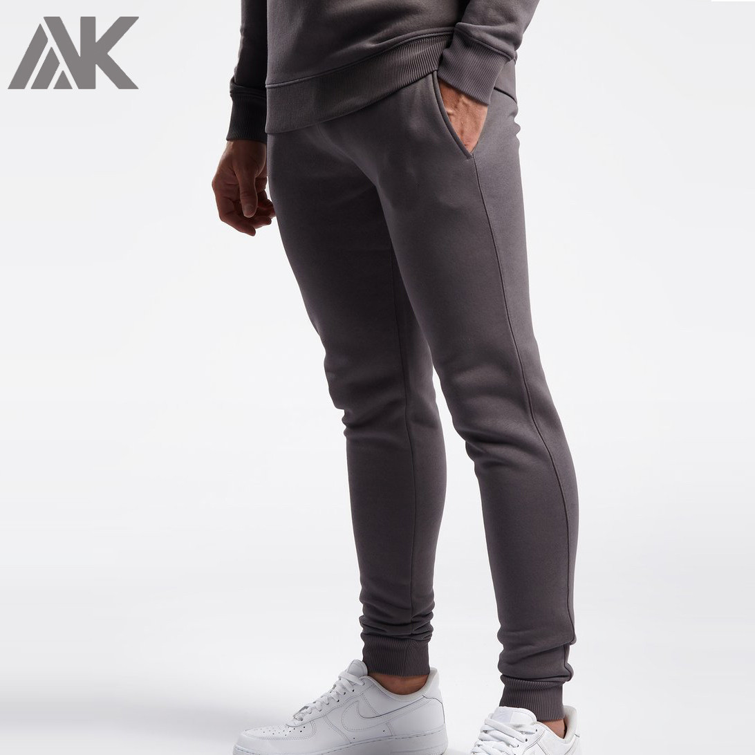 Private Label Custom Mens Sweatpants Slim Fit Cotton Fleece Jogger Pants-Aktik