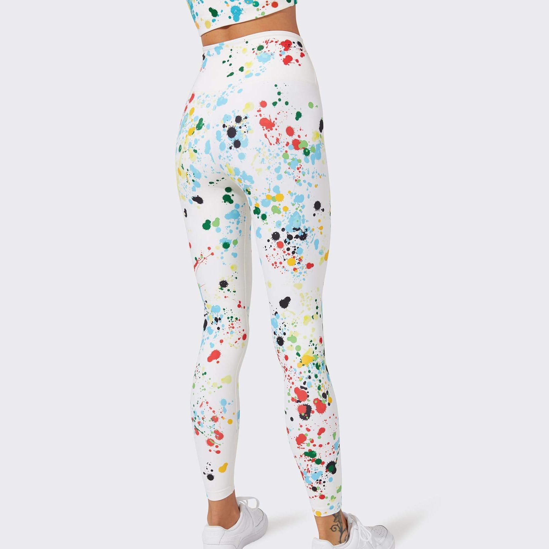 Private Label Wholesale Girls High Waisted Womens Printed Leggings-Aktik