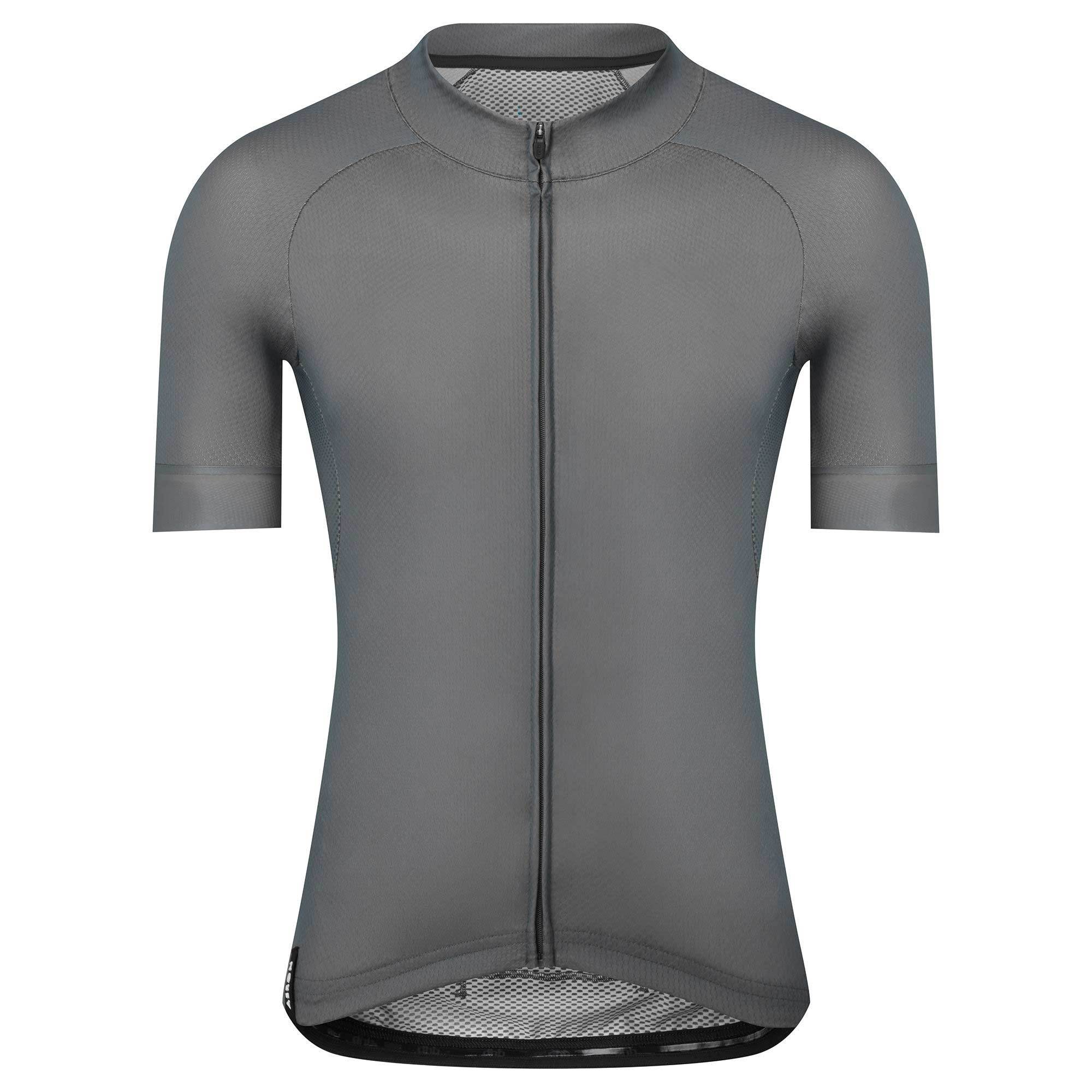 Custom Full Zip Mesh Performance Mens Cycling Clothing with Back Pocket-Aktik
