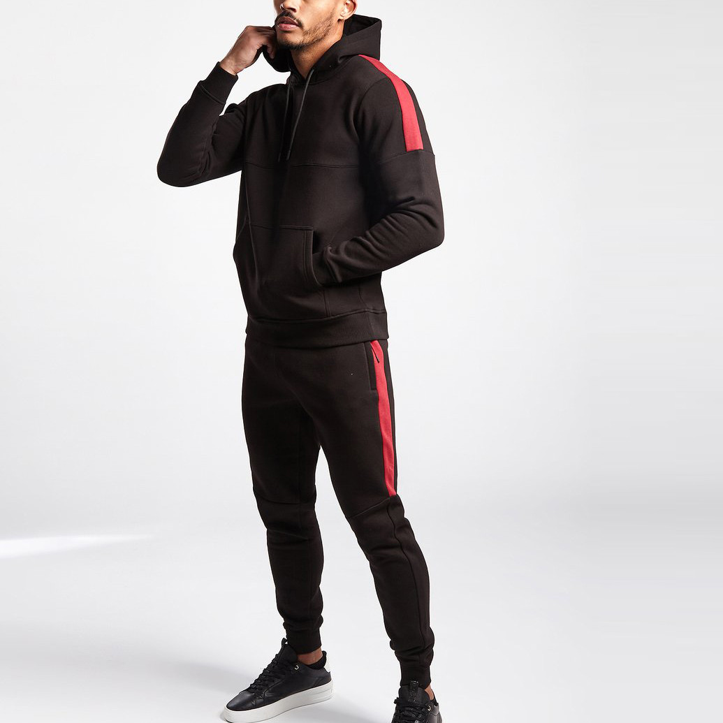 Custom Fitted High Waisted Mens Cotton Fleece Sweatpants with Zip Pockets-Aktik