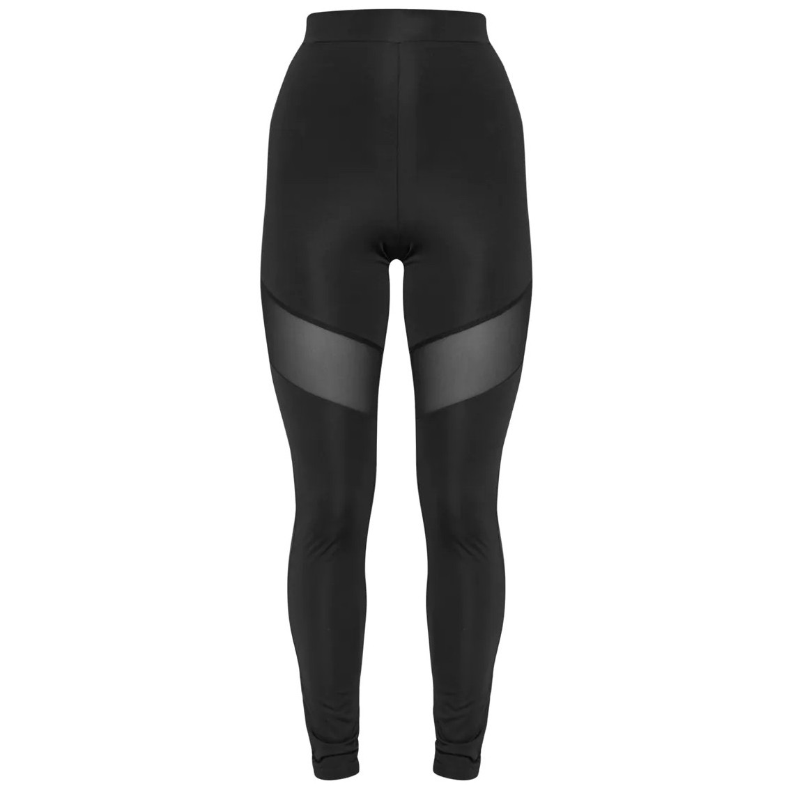 Custom Dry Fit Black Mesh Sexy High Waisted Sports Leggings for Women-Aktik
