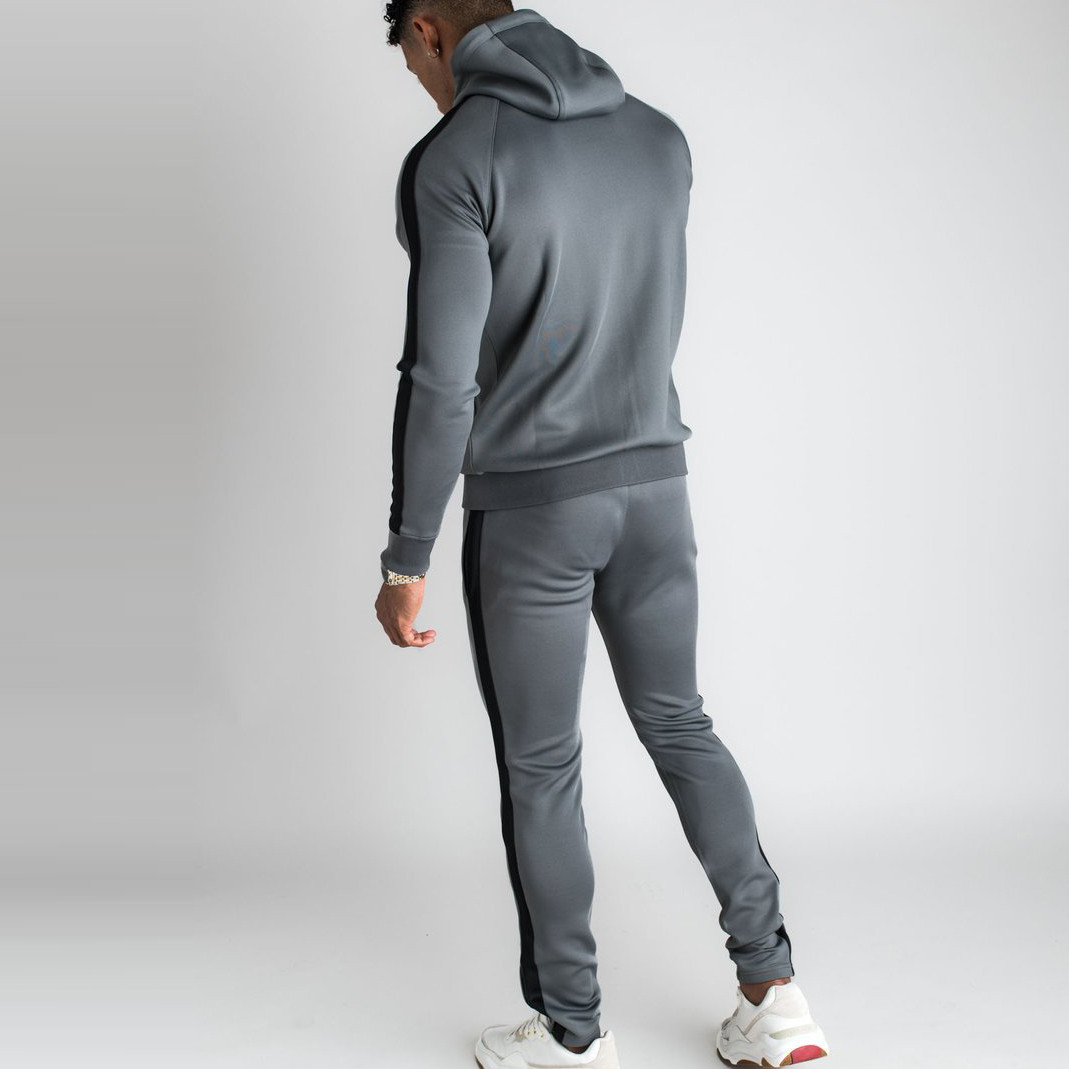 Custom Tracksuit Pants Mens Slim Fit High Waisted Sweatpants with Pockets-Aktik