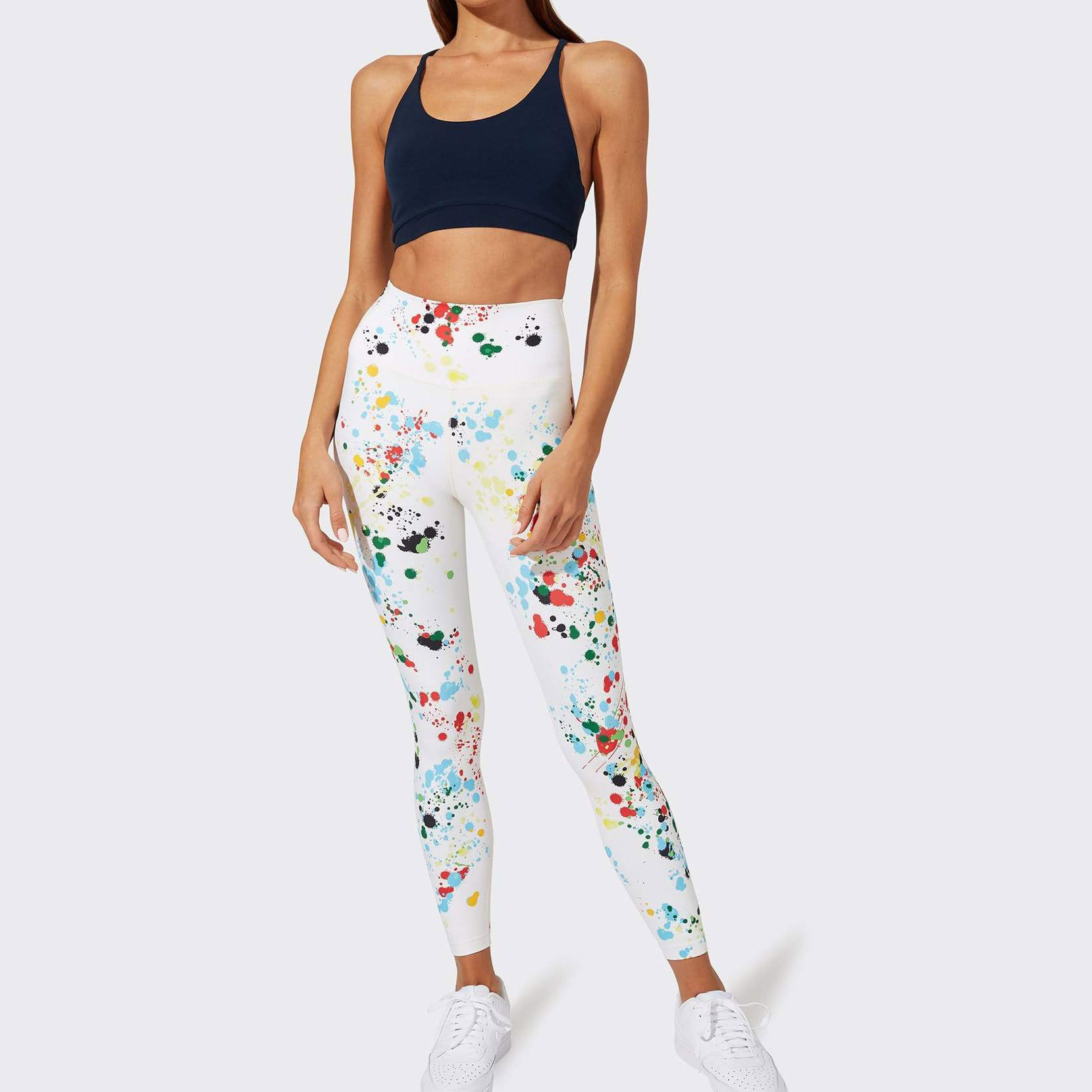 Private Label Wholesale Girls High Waisted Womens Printed Leggings-Aktik