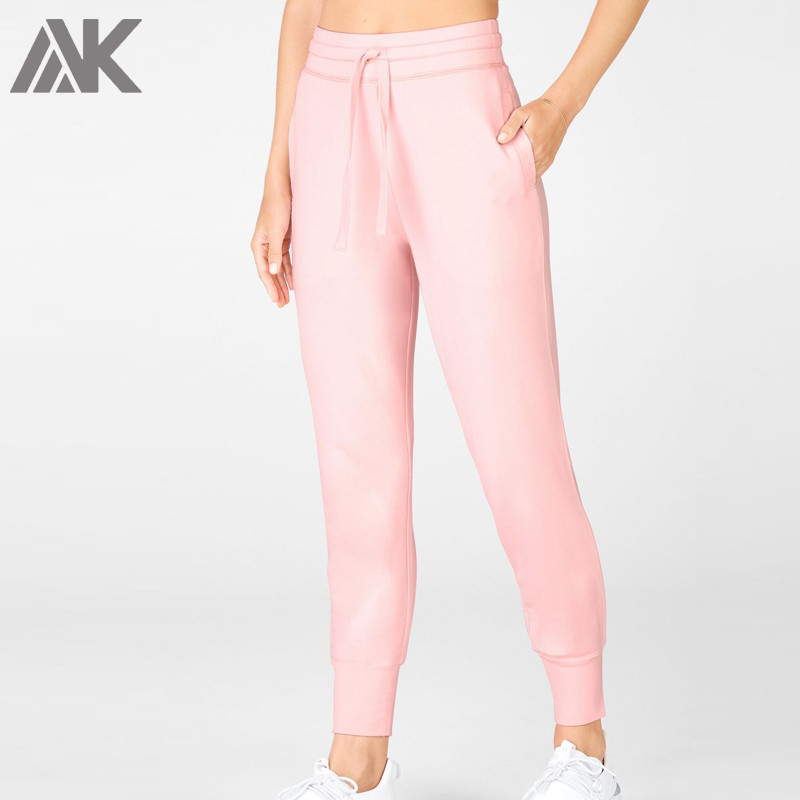 Custom Cotton Bodybuilding Joggers Women Wholesale Joggers with Pockets-Aktik