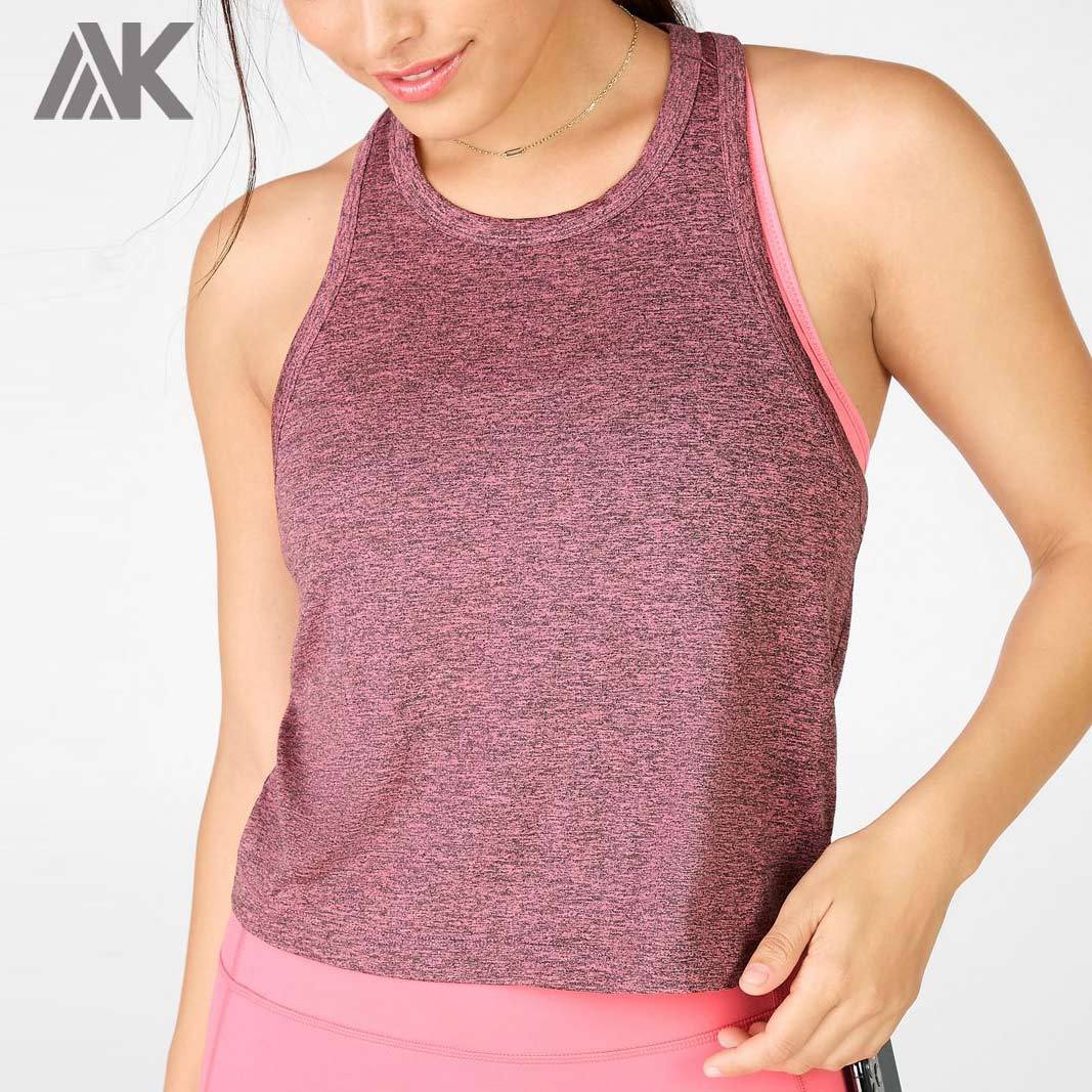 Custom Racerback Women's Plus Size High Neck Comfort Colors Tank Top-Aktik