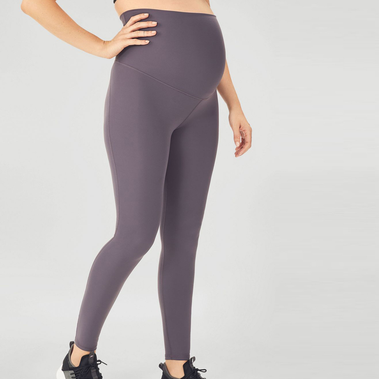 Custom Nylon Spandex High Waisted Best Support Maternity Workout Leggings-Aktik